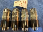 4 6BX7GT Bogen Roger Luxman Rca Pilot Eico Preamplifier Tubes # 29. Fixed Price $24.95.
