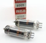 New Qty 2 Rca 6005 Matched Pair Black Plates Getter Usa Nos Vintage Tubes. Fixed Price $21.18.