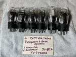Sylvania Type 26 Vacuum Tubes Triode - Tested Good Tung Sol Raytheon Shape. Fixed Price $53.99.