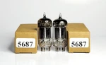 Tung-sol JTL-5687 Long Black Plate Fat Getter Tubes Hickok Tested Strong. Fixed Price $54.99.