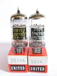 Matched 1960S Rca/united 5814A (12AU7 ECC82) Tubes Hickok TV-7B Tested. Fixed Price $69.95.
