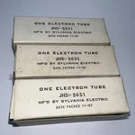 (3) Sylvania Jan-crp 5651WA Voltage Regulator Tubes *NIB*NOS*TESTED*11/1957. Fixed Price $18.00.