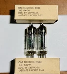 (2) Jhs 6X4W Sylvania Electron Tubes- Vintage Nos. Fixed Price $29.99.