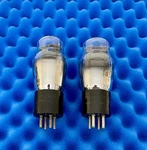 Two Sylvania Type 45 Vacuum Tubes / Amplitrex Tested Plate Current Matched. Fixed Price $259.00.