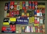 59 Lot Vintage Radio Vacuum Tube Electronics Sylvania Tungsol Philco Cbs. Fixed Price $199.99.