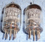 2 Nos Jg 5654 6AK5W Vacuum Tubes - 1953 Vintage Audio Pentodes. Fixed Price $20.00.