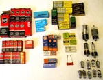 Vintage Lot Sylvania Rca Westinghouse 52 Electronic Tubes & Fuses, Misc Parts. Fixed Price $103.95.