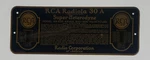 1930S Rca Radiola Super Heterodyne Model 926 Metal Plate Cabinet. Fixed Price $24.99.