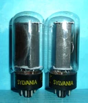 2 Sylvania 5R4GYB Rectifier Tubes Black Plates Matched Pair Tested. Fixed Price $23.76.