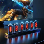 Nixie Tube Clock With Rgb Led Display Digital Diy Desktop Decoration. Fixed Price $149.00.