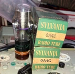 Two Sylvania 0A4G Vacuum Tubes Nos Tested On TV-7D/U Tester. Fixed Price $10.00.