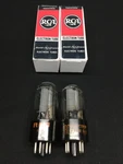 Matched Pair Rca 6V6GT Clear Glass Grey Plate Vintage Vacuum Tubes Tested C.9420. Fixed Price $99.95.