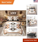 Twin Western Aztec Bedding Set 7-PIECE Comforter With Sheets & Pillows. Fixed Price $161.97.