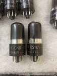 Kenrad 6SN7GT 5692 VT-231 Black Glass Nos Tested Slightly Used Matched Pair. Fixed Price $585.00.