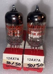 Matched Pair National Ussr 12AX7A Fat Bottle Vacuum Tubes TV7 Tested New In Box. Fixed Price $45.00.