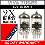 Factory Matched Pair (2) Sovtek 6C45PI Vacuum Tubes. Fixed Price $120.61.