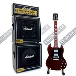 Guitar Ac/dc Angus Young Sg + Amplifier Scale 1:4 Miniature Collectible. Fixed Price $58.14.
