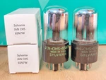 Pair Of Sylvania Jan Chs 6SN7W Mid Bottle 1945 Tubes. Fixed Price $300.00.