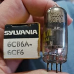 Sylvania Electronic Vacuum 6CB6A/6CF6 Radio Tv Tubes In Orig. Box. Fixed Price $7.95.
