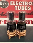 Matched Pair Rca 6SN7GTB Black Plate Getter Tubes 539C & Maxi Test Nos. Fixed Price $79.99.