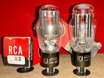 2 X Type 83 Rca Full Wave Rectifier Tubes - Nos And Tested. Fixed Price $89.00.
