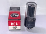 Rca 6W6GT 6DG6GT Black Plate Tube, Tested, Nos/nib, 1959. Fixed Price $28.00.
