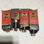 Lot Of (4) Rca Cunningham 6A4LA Vacuum Tube Engraved, Tested Strong W/ Boxes. Fixed Price $47.99.