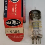 Raytheon 6AB4 Mini High-mu Single Triode Vacuum Tube; Vtg; Not Tested. Fixed Price $12.00.