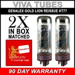 Brand New Genalex Reissue KT77 KT-77 Current Matched Pair (2) Vacuum Tubes. Fixed Price $170.20.