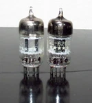 Rare Matched Pair Ge 5-STAR GL-6201/12AT7/ECC81 Black Plates Triple Mica Tubes. Fixed Price $129.99.