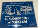 Original Vintage Gc Electronics Service Table Top Sign Mirror Model NO.8391. Fixed Price $21.98.