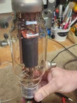 Vintage Amperex HF-300 Triode Audio Vacuum Tube. Continuity And Power Tested. Fixed Price $105.00.