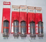 Lot Of (5) Nos Rca 6197 Tubes,original BOXES,RADIO,AMP,6CL6,MATCHING DC'S,3-MICA. Fixed Price $27.95.