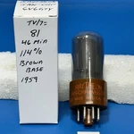 1959 Raytheon JAN-CRP-6V6 Gty Brown Base Tube Tested Nos Over 100%. Fixed Price $22.12.