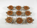 Vintage Cinch 8 Pin W/ Ground Lugs Octal Brown Tube Socket Lot Of 9. Fixed Price $24.99.