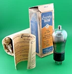 Cunningham C-324 Globe Engraved Base Vacuum Tube + Collector's Box Tested-weak. Fixed Price $17.03.