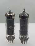 Matched Pair Ge 6AQ5A Test Nos 4900GM & 4850GM Grey Plate Halo Serious Tube T112. Fixed Price $12.00.