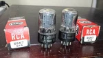 Usa 1954 Matched Pair Rca 6SN7GTA Black Plate Getter Tube TV-7 Tested. Fixed Price $73.06.