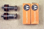 2, New, Motorola- Sylvania 6SN7GTB, Chrome Dome, Black Plates, Match Pr,. Fixed Price $104.95.