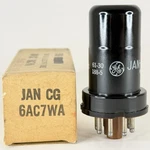 (1) Tested 1961 Ge Jan Cg 6AC7WA Tube With Box Code 61-30 Mil Spec. Fixed Price $9.95.