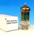 Nos Us Made By Rca For Ge Long Black Plate 12AU7 New Vacuum Tube ECC82. Fixed Price $24.50.