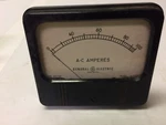 General Electric 4.5" Panel Meter 0-100 A.c. Amperes Model AHV4-8 Type AO-58. Fixed Price $14.98.