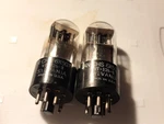 Pair Of Sylvania 6X5GT/G Jan Chs VT-126-B Rectifier Vacuum Tubes. Fixed Price $30.00.