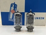 Telefunken ECC82 Smooth Plates Matched Pair Bottom - Berlin 1967/68 Nos. Fixed Price $375.00.