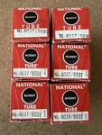 Lot Of 6 Vintage National NL-8037 / 5031 Nixie Number Readout Tubes Nos. Fixed Price $295.00.