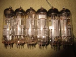 (6) Beauiful Matched 98 To 100% Amperex & Us 6GW8/ECL86 Audio Tubes. Fixed Price $75.00.