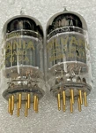 Pair Getter Nos 5814A 6189WA 12AU7 ECC82 3 Mica Sylvania 1960'S Gold Pin Tubes. Fixed Price $221.25.