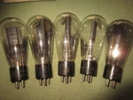 (5) Nos To Strong UX-281 CX-381 Globe Ham Radio Tubes. Fixed Price $75.00.