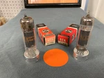 Pair Of Rca 6CM6 Black Plate Jukebox Tubes - Amplitrex Matched 30 Day Returns. Fixed Price $54.00.