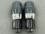 (2) Sylvania 6F6G Tubes Gray Glass Black Plates Close Date Codes 1952 Test Nos. Fixed Price $44.99.